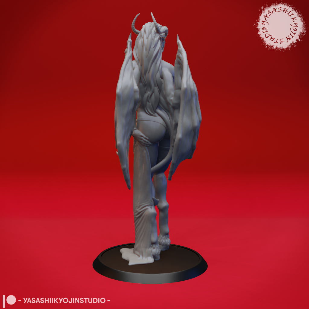 Succubus - 3D Printed Mini for Tabletop Gaming, Dungeons and Dragons, Pathfinder, Kings of War and other RPG's