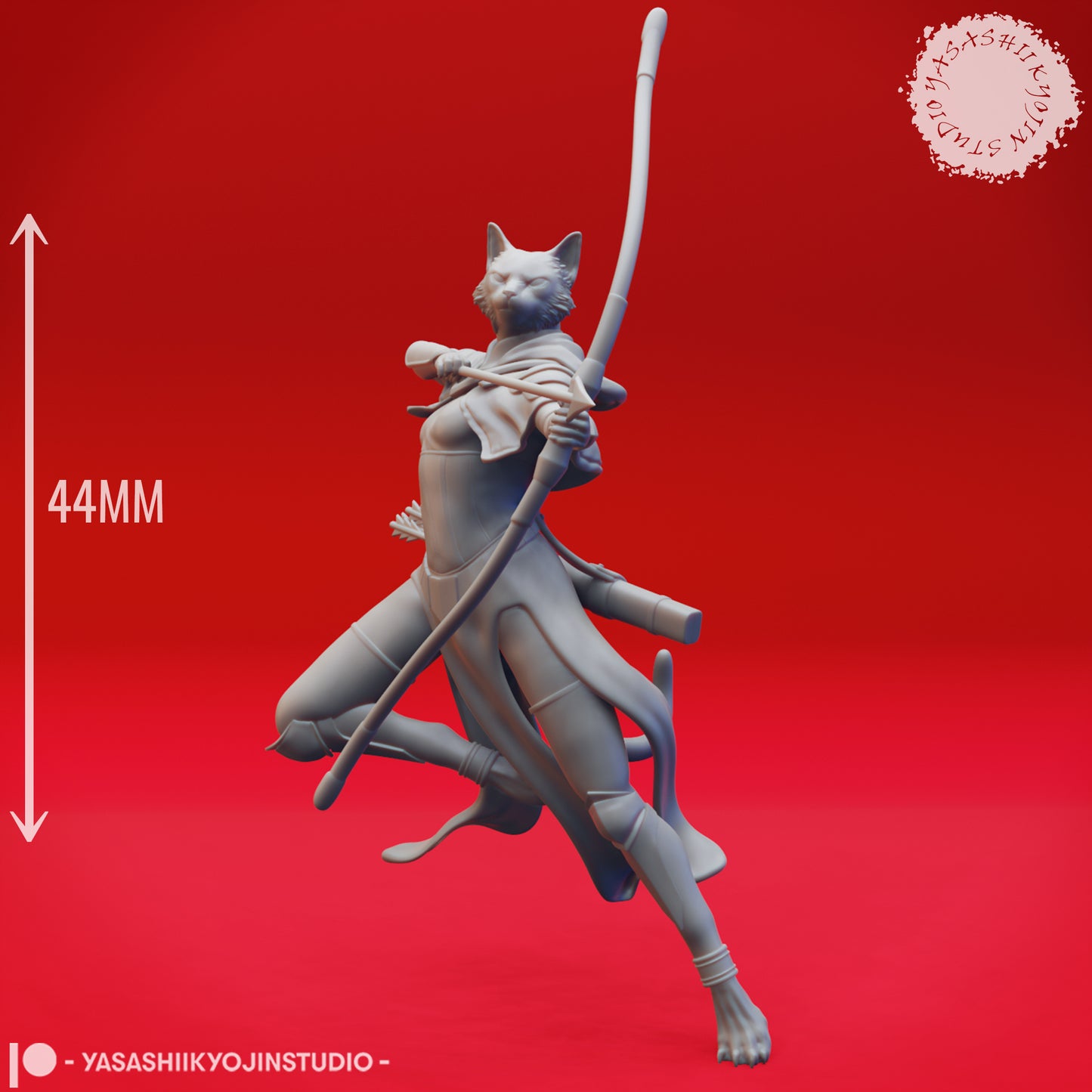 Tabaxi Litter - Bundle - 3D Printed Minis for Tabletop Gaming, Dungeons and Dragons, Pathfinder, Kings of War and other RPG's