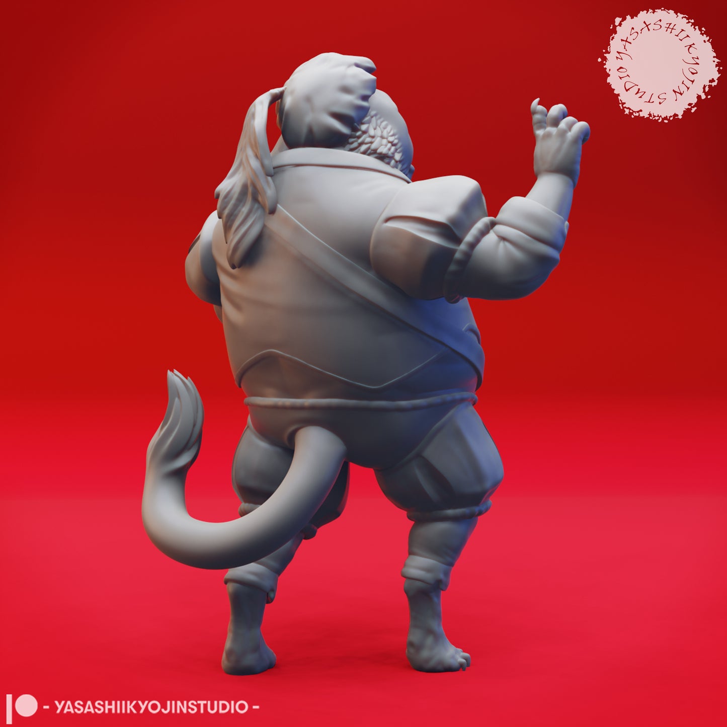 Tabaxi - Bard - 3D Printed Mini for Tabletop Gaming, Dungeons and Dragons, Pathfinder, Kings of War and other RPG's