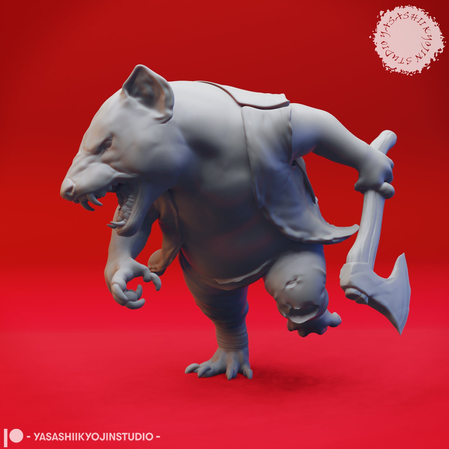 Tassie-folk - 3D Printed Mini for Tabletop Gaming, Dungeons and Dragons, Pathfinder, Kings of War and other RPG's