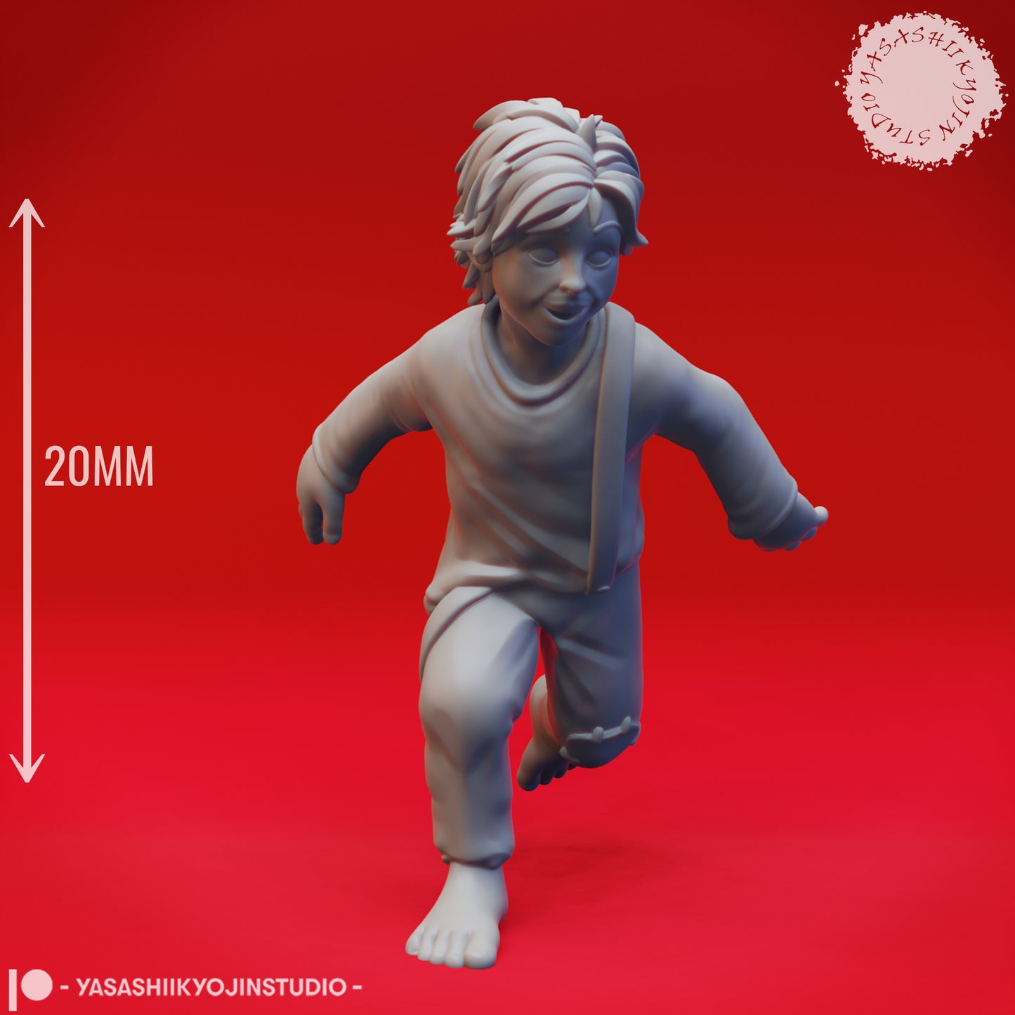 Townsfolk Children - Bundle - 3D Printed Mini for Tabletop Gaming, Dungeons and Dragons, Pathfinder, Kings of War and other RPG's