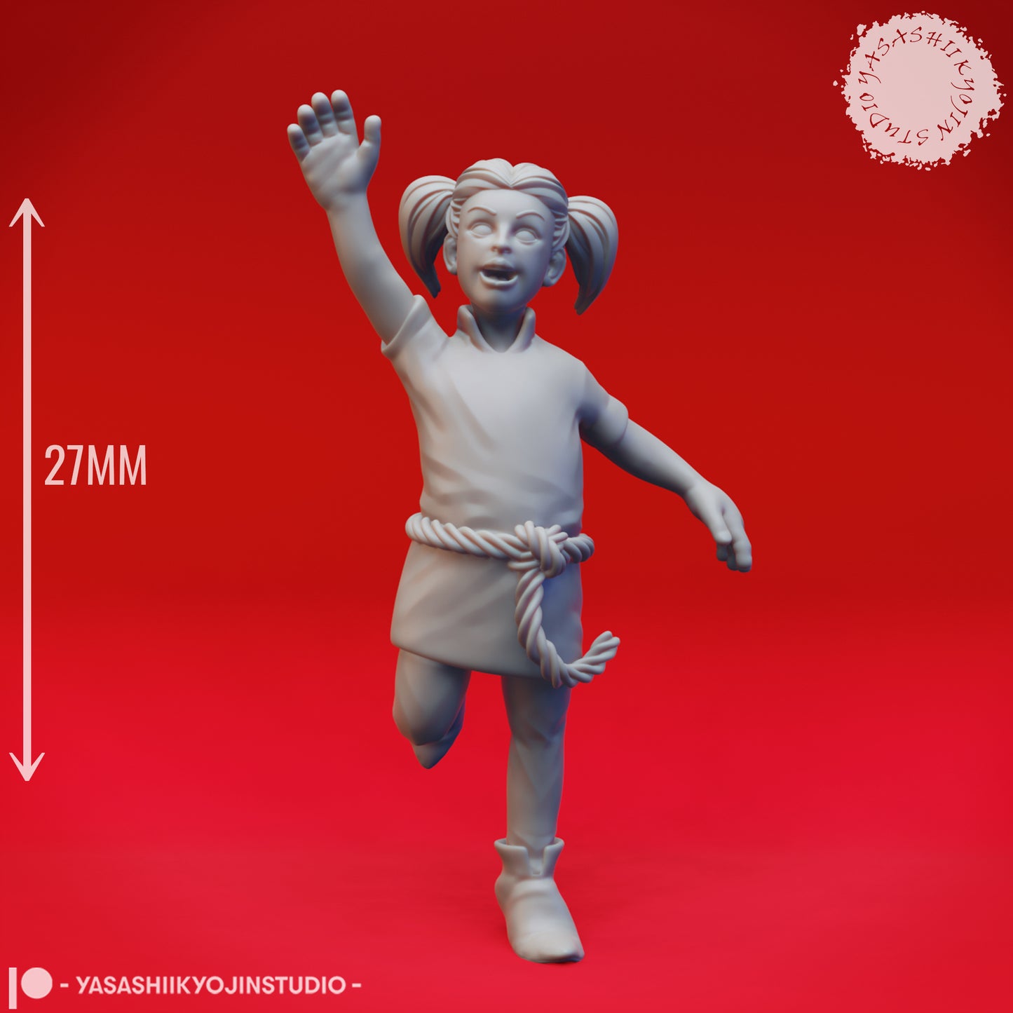 Townsfolk Children - Bundle - 3D Printed Mini for Tabletop Gaming, Dungeons and Dragons, Pathfinder, Kings of War and other RPG's