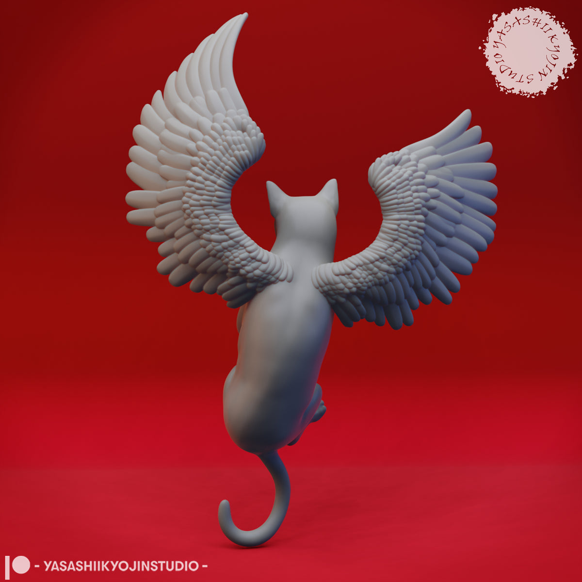 Floating Tressym - 3D Printed Mini for Tabletop Gaming, Dungeons and Dragons, Pathfinder, Kings of War and other RPG's