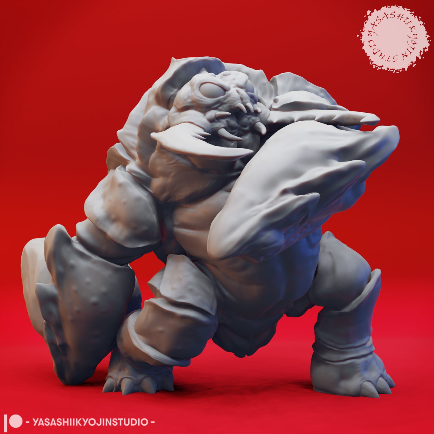 Umber Hulk - Lobbing - 3D Printed Mini for Tabletop Gaming, Dungeons and Dragons, Pathfinder, Kings of War and other RPG's