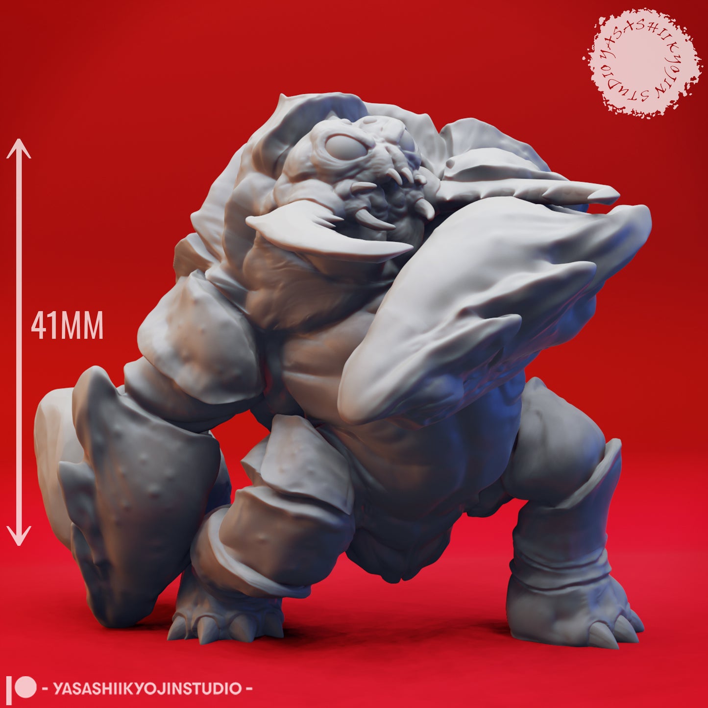 Umber Hulk - Lobbing - 3D Printed Mini for Tabletop Gaming, Dungeons and Dragons, Pathfinder, Kings of War and other RPG's