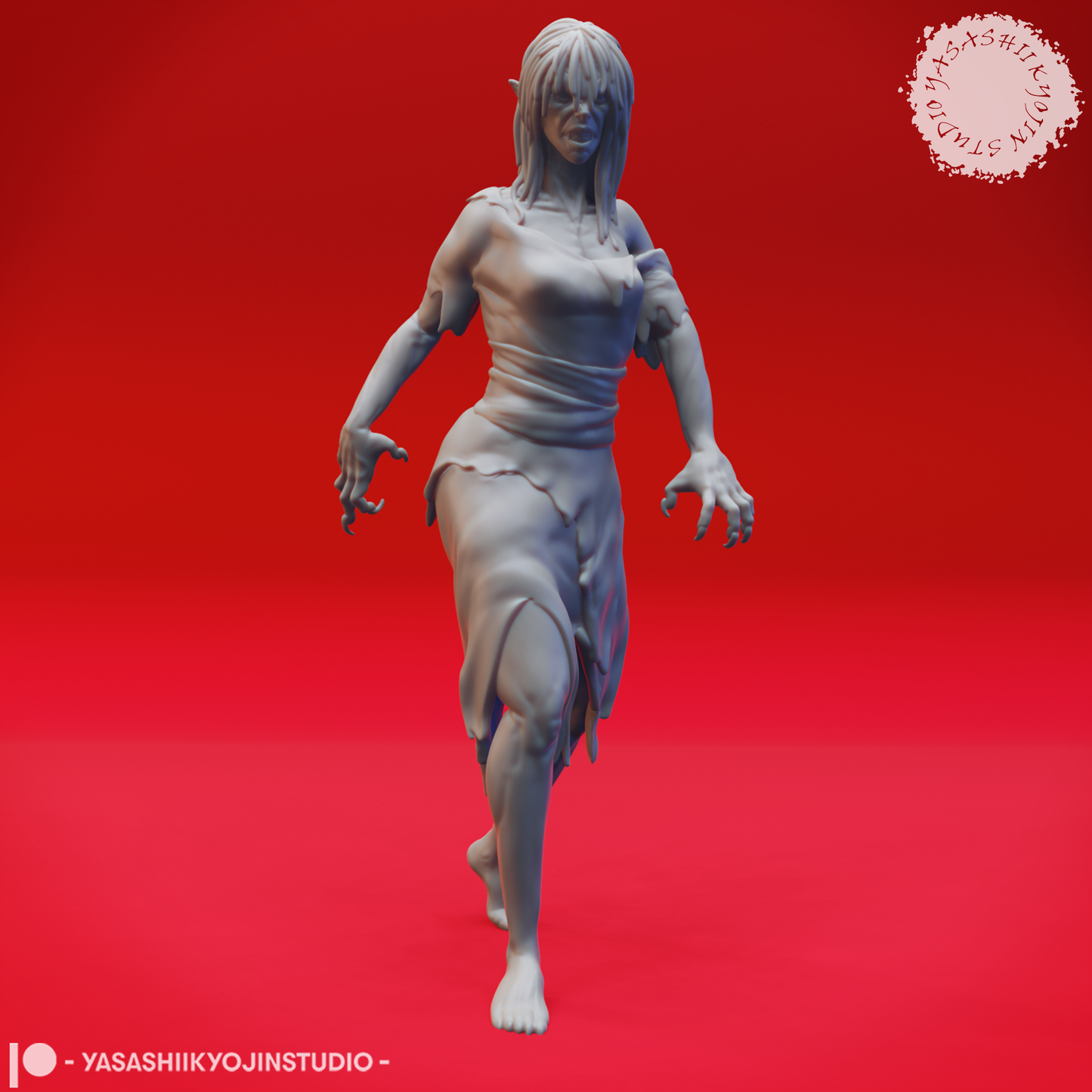 Vampire Spawn - Stalking - 3D Printed Minis for Tabletop Gaming, Dungeons and Dragons, Pathfinder, Kings of War and other RPG's