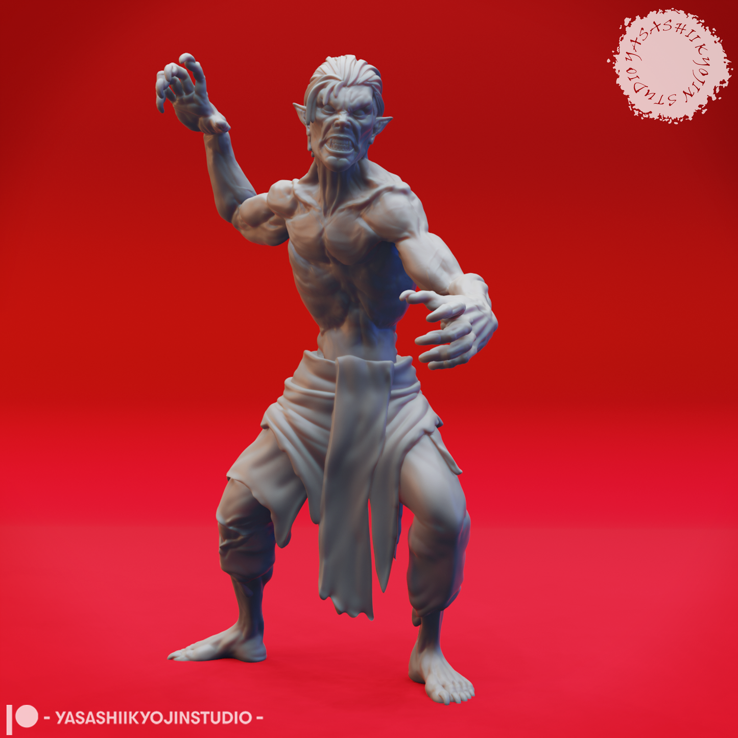 Vampire Spawn - Swiping - 3D Printed Minis for Tabletop Gaming, Dungeons and Dragons, Pathfinder, Kings of War and other RPG's