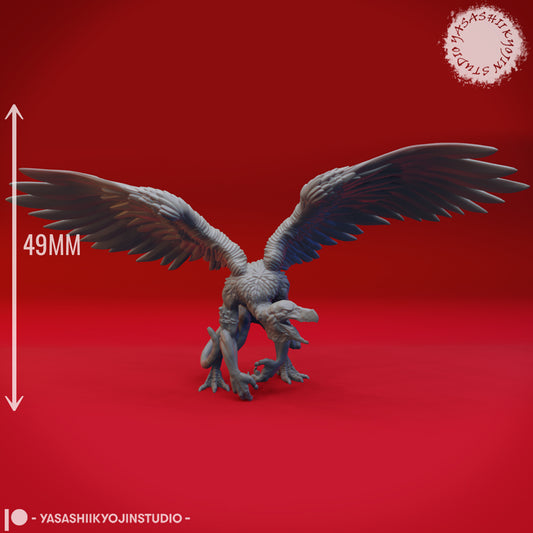 Vrock - 3D Printed Mini for Tabletop Gaming, Dungeons and Dragons, Pathfinder, Kings of War and other RPG's