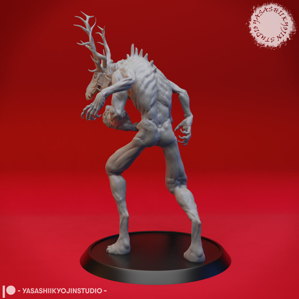 Wendigo - 3D Printed Mini for Tabletop Gaming, Dungeons and Dragons, Pathfinder, Kings of War and other RPG's