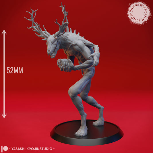 Wendigo - 3D Printed Mini for Tabletop Gaming, Dungeons and Dragons, Pathfinder, Kings of War and other RPG's