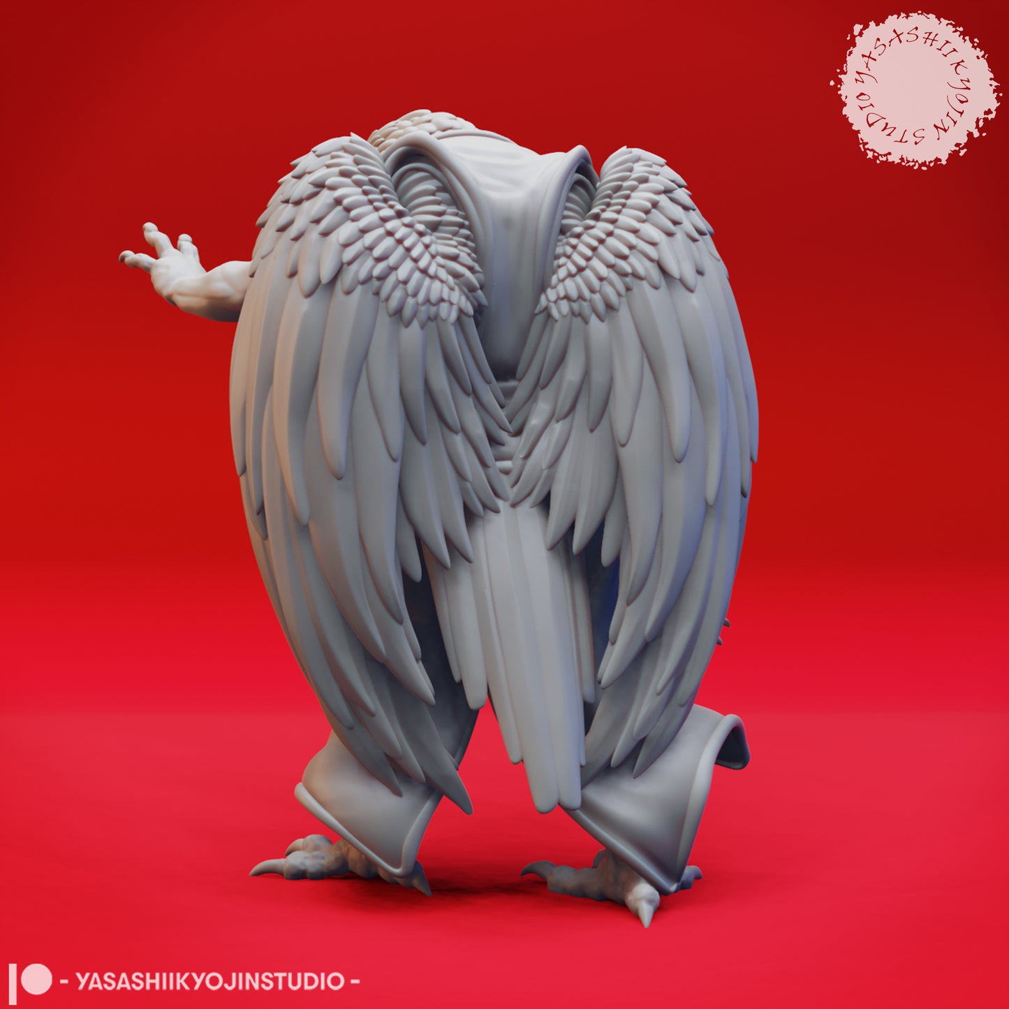 Wereraven - Dagger - 3D Printed Mini for Tabletop Gaming, Dungeons and Dragons, Pathfinder, Kings of War and other RPG's