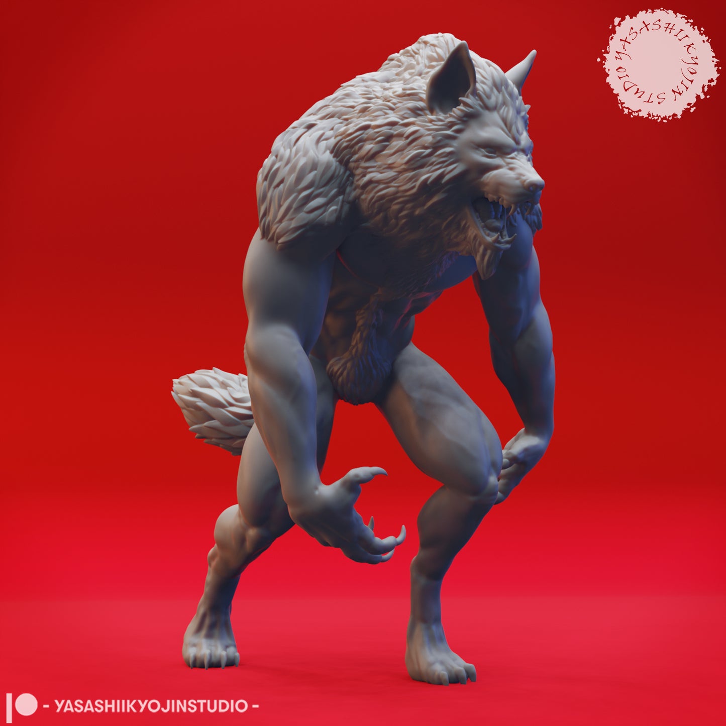 Werewolf - 3D Printed Mini for Tabletop Gaming, Dungeons and Dragons, Pathfinder, Kings of War and other RPG's