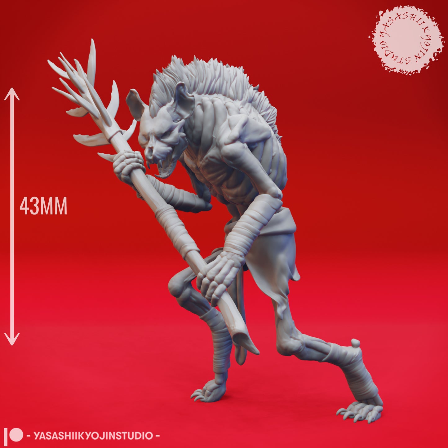 Witherling - Alert - Tabletop Miniature (Pre-Supported)