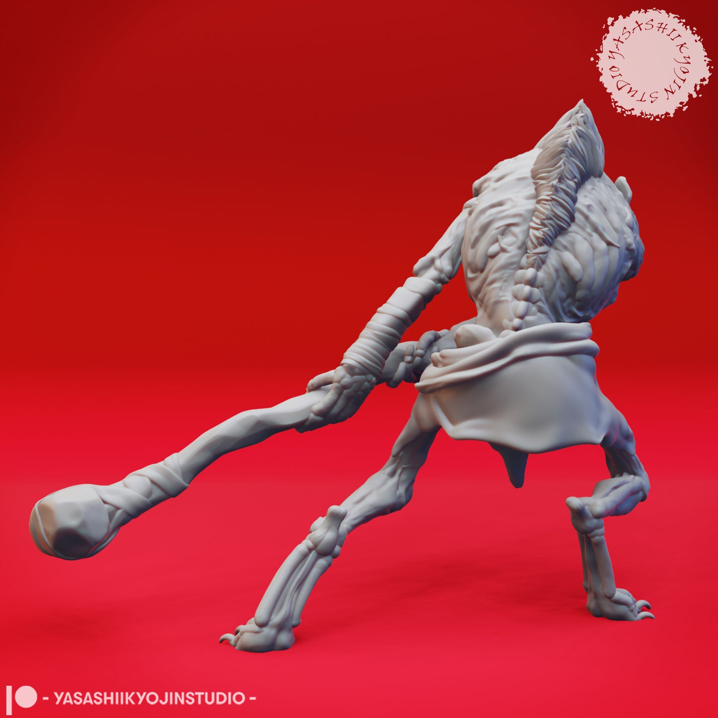 Witherling - Attacking - 3D Printed Mini for Tabletop Gaming, Dungeons and Dragons, Pathfinder, Kings of War and other RPG's