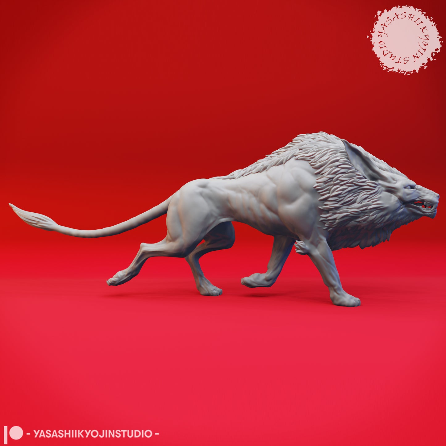 Worg - Neutral - 3D Printed Mini for Tabletop Gaming, Dungeons and Dragons, Pathfinder, Kings of War and other RPG's