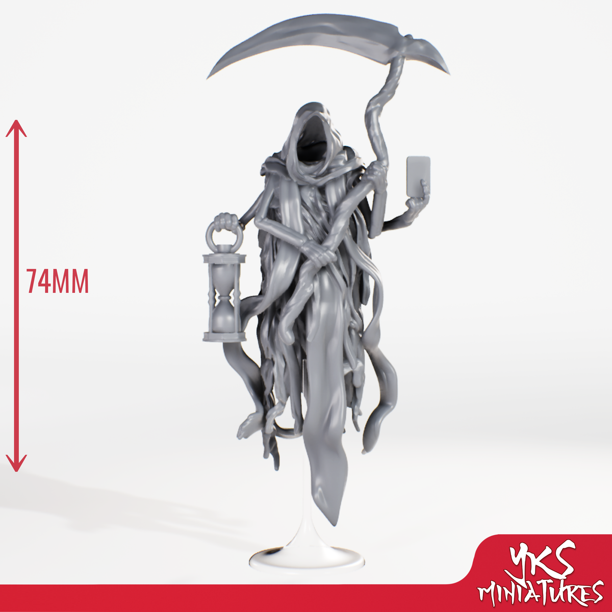 Wraith - Reaper - 3D Printed Mini for Tabletop Gaming, Dungeons and Dragons, Pathfinder, Kings of War and other RPG's