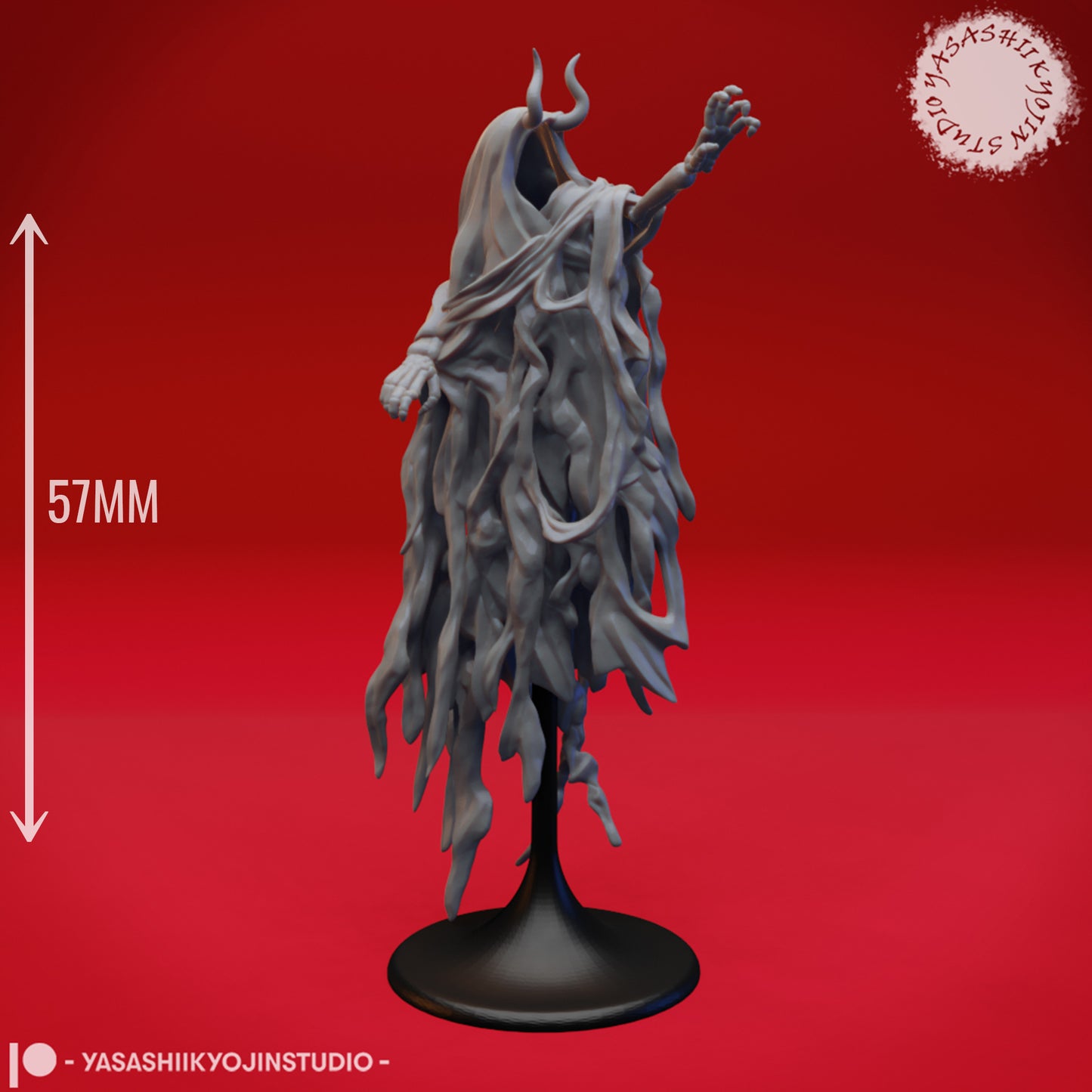 Wraith - Reaching - 3D Printed Mini for Tabletop Gaming, Dungeons and Dragons, Pathfinder, Kings of War and other RPG's