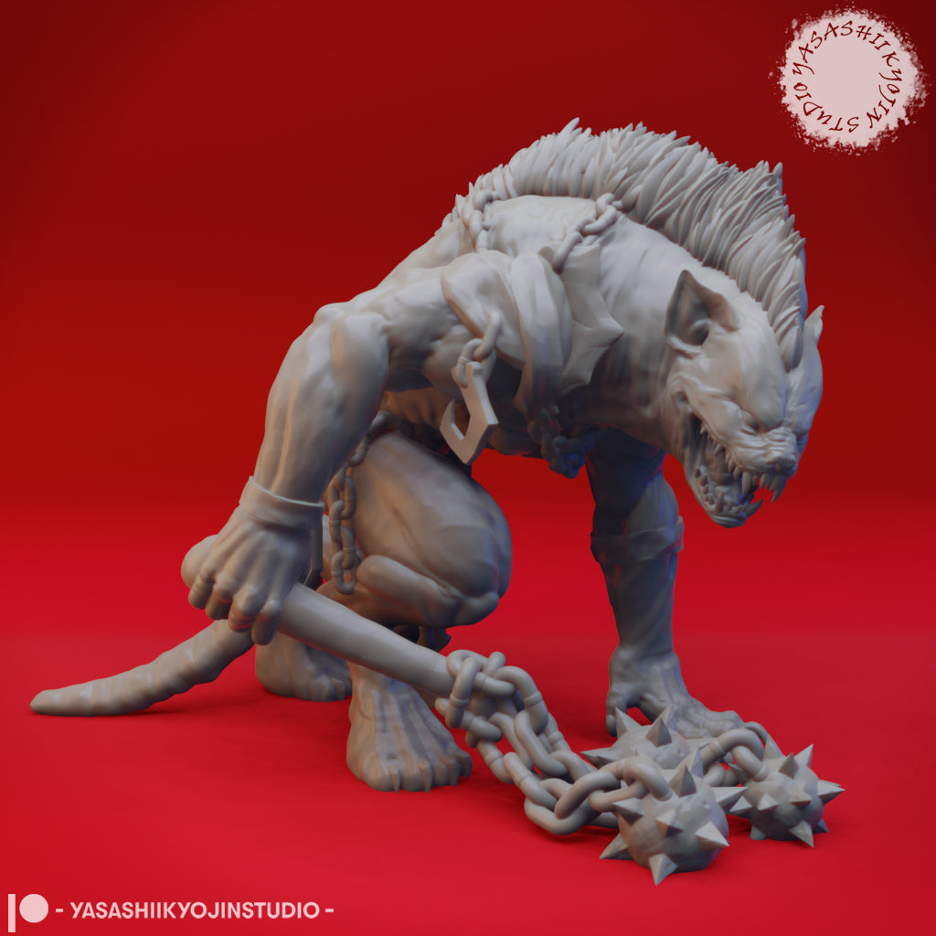 Yeenoghu - 3D Printed Mini for Tabletop Gaming, Dungeons and Dragons, Pathfinder, Kings of War and other RPG's