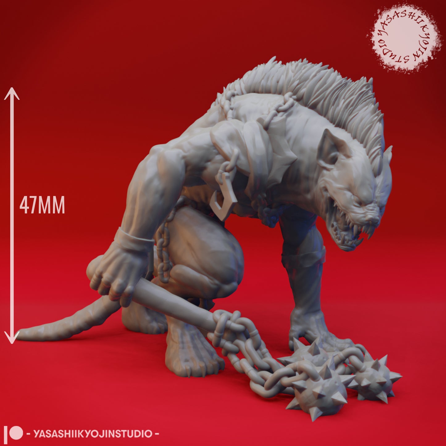Yeenoghu - 3D Printed Mini for Tabletop Gaming, Dungeons and Dragons, Pathfinder, Kings of War and other RPG's