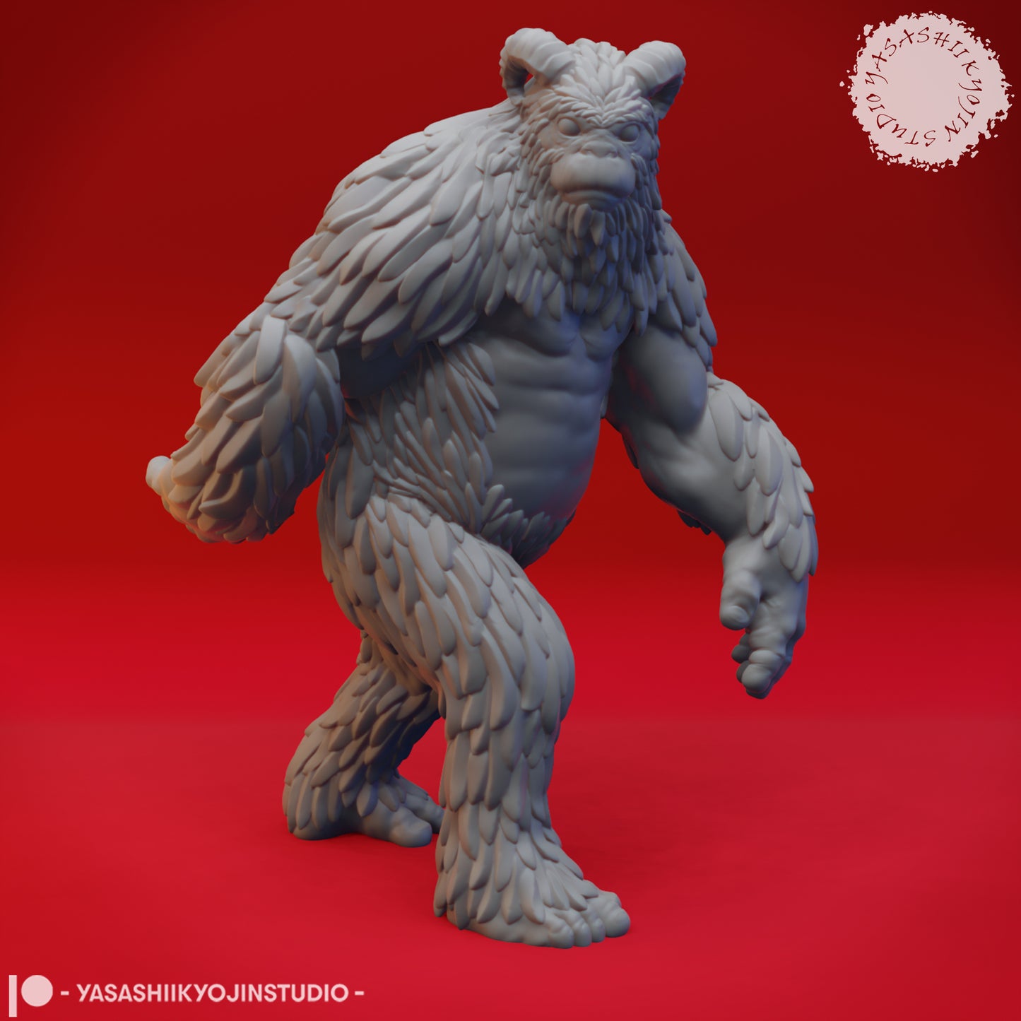 Yeti - 3D Printed Mini for Tabletop Gaming, Dungeons and Dragons, Pathfinder, Kings of War and other RPG's