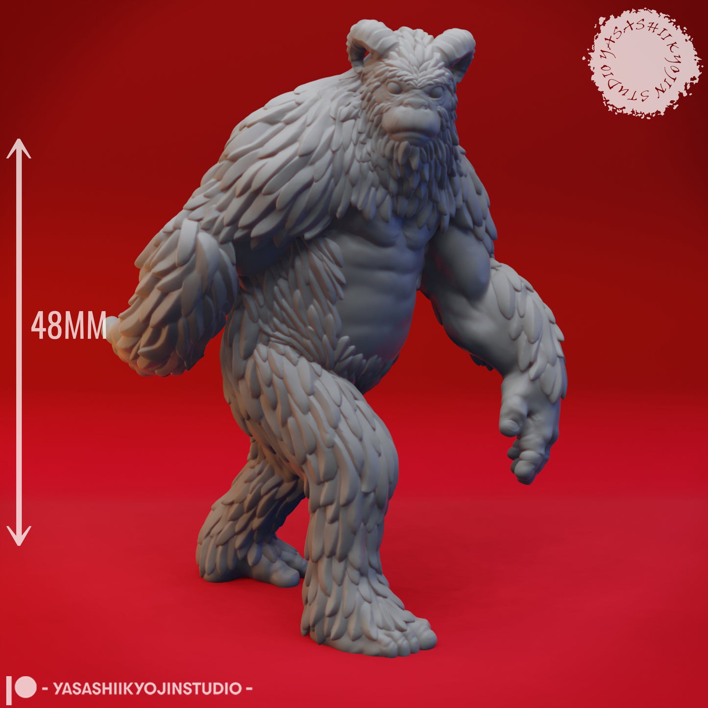 Yeti - 3D Printed Mini for Tabletop Gaming, Dungeons and Dragons, Pathfinder, Kings of War and other RPG's