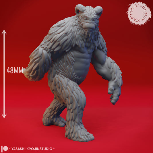 Yeti - 3D Printed Mini for Tabletop Gaming, Dungeons and Dragons, Pathfinder, Kings of War and other RPG's