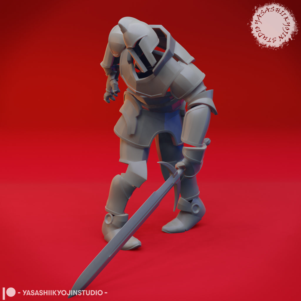 Animated Armor - Tabletop Miniature STL