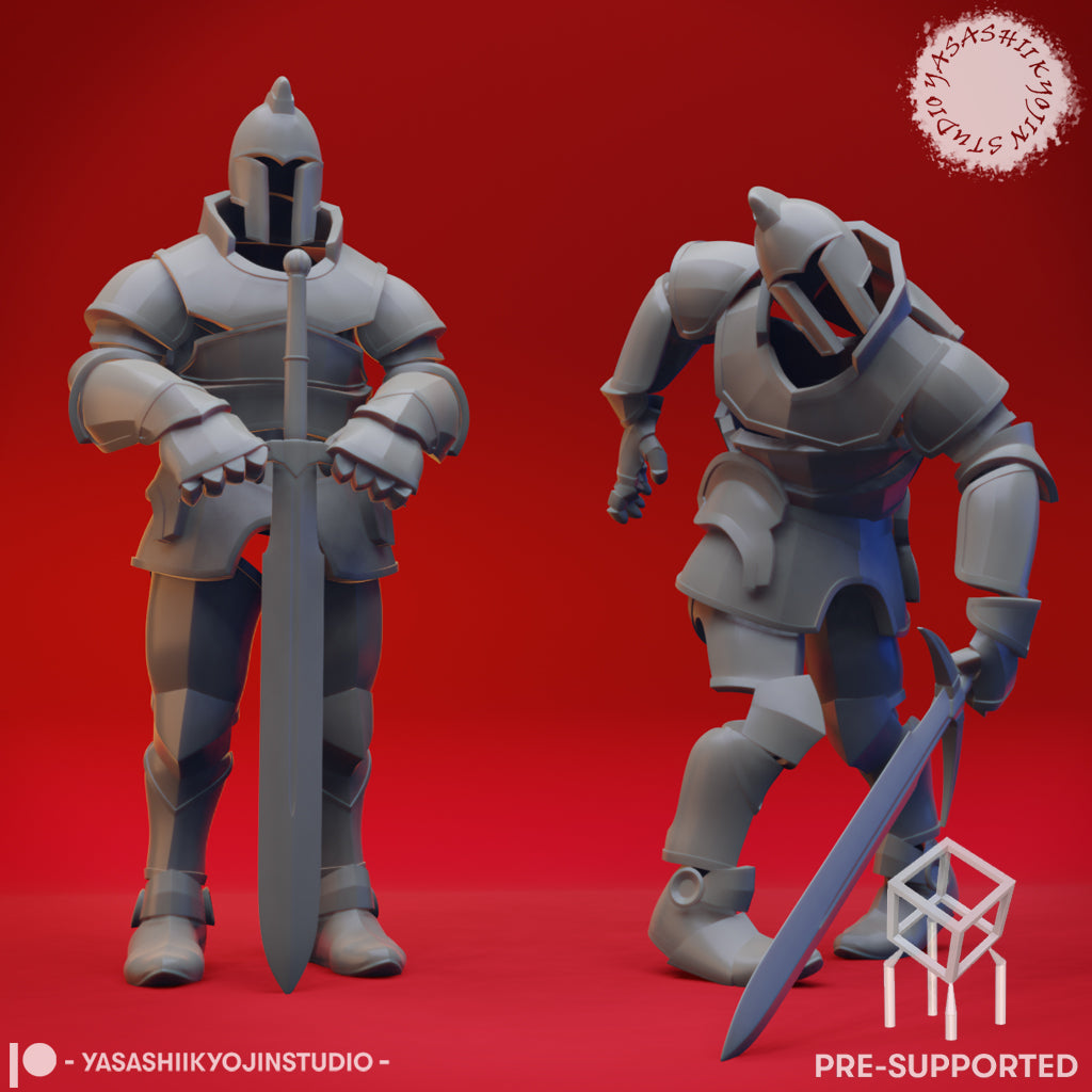 Animated Armour - Tabletop Miniature (Pre-Supported STL)