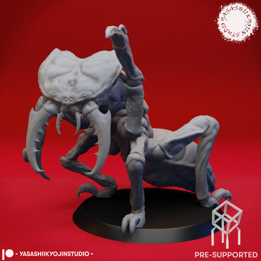 Ankheg - Attacking - Tabletop Miniature (Pre-Supported STL)