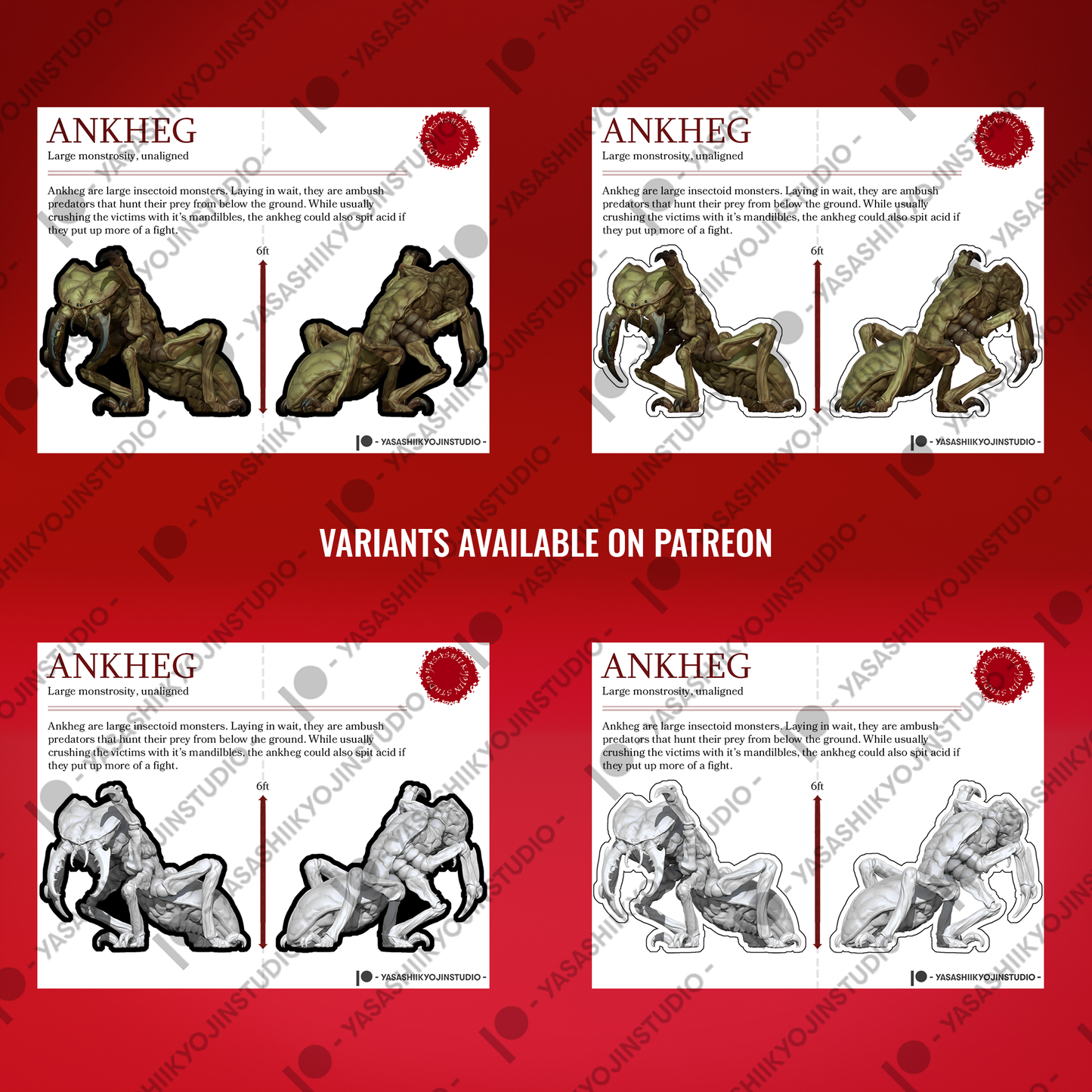 Ankheg - Paper Mini Sample