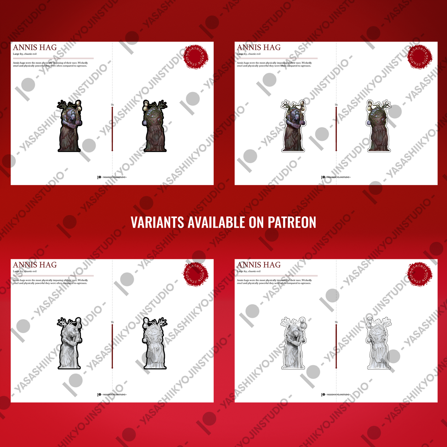 Swamp Hag - Paper Mini Sample