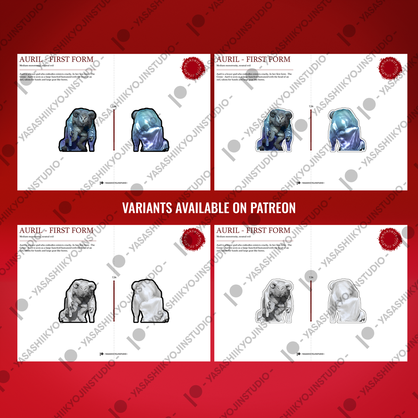 Auril - First Form - Paper Mini Sample