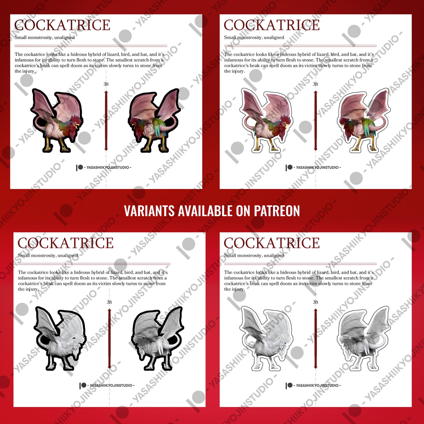 Cockatrice - Paper Mini Sample