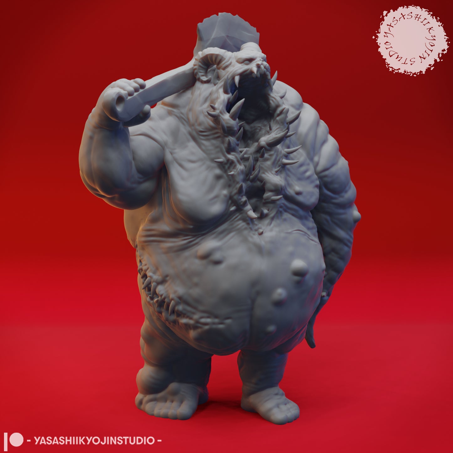 Gluttony Demon - Tabletop Miniature (Pre-Supported STL)
