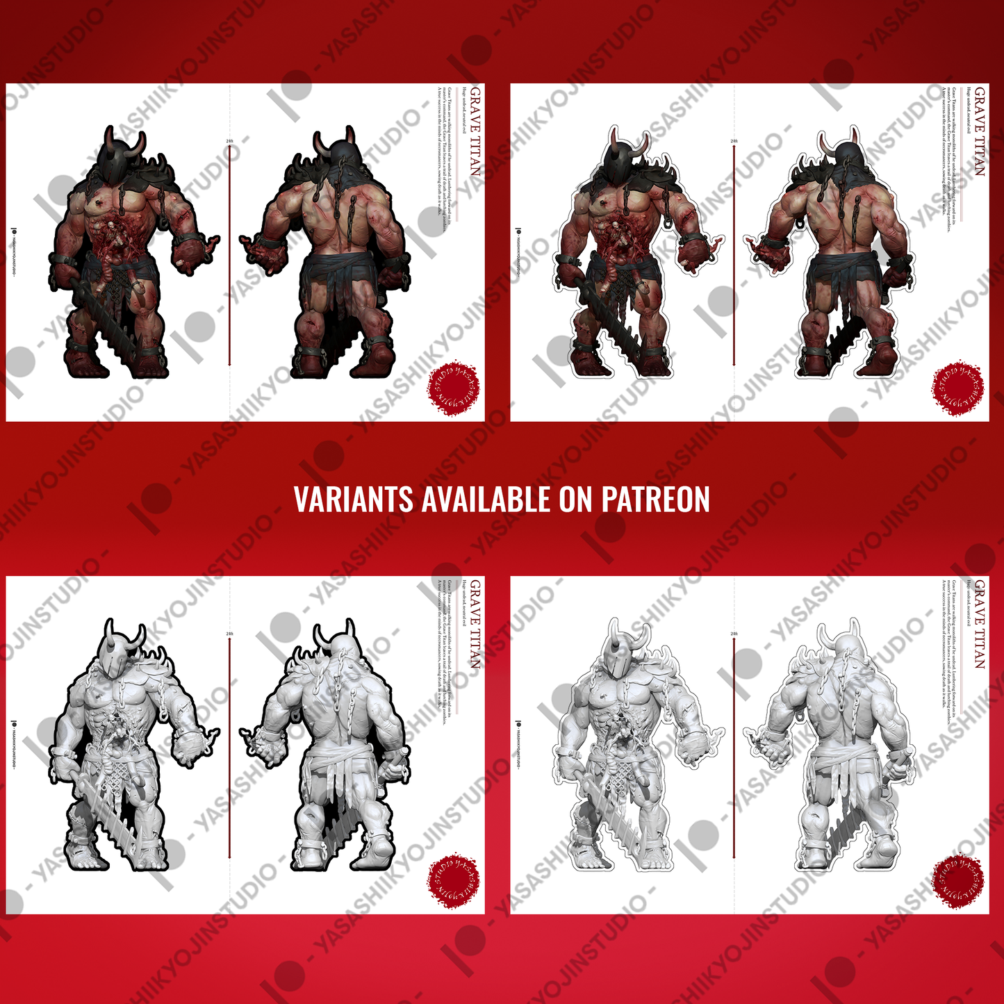 Grave Titan - Paper Mini Sample