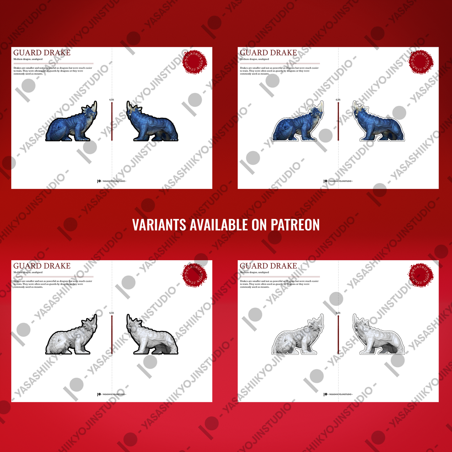 Guard Drake - Paper Mini Sample