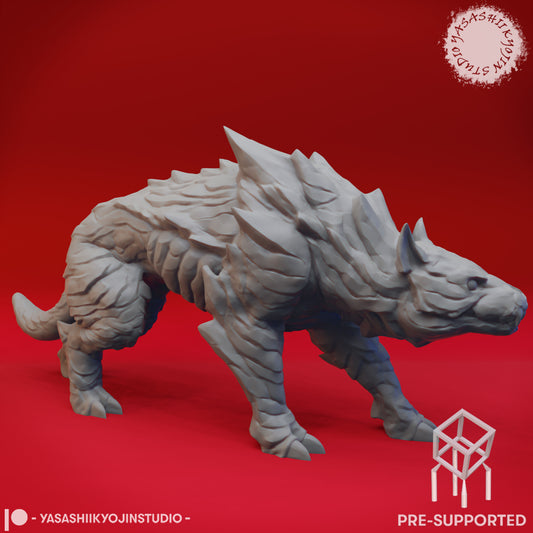 Hellhound - Stalking - Tabletop Miniature (Pre-Supported STL)