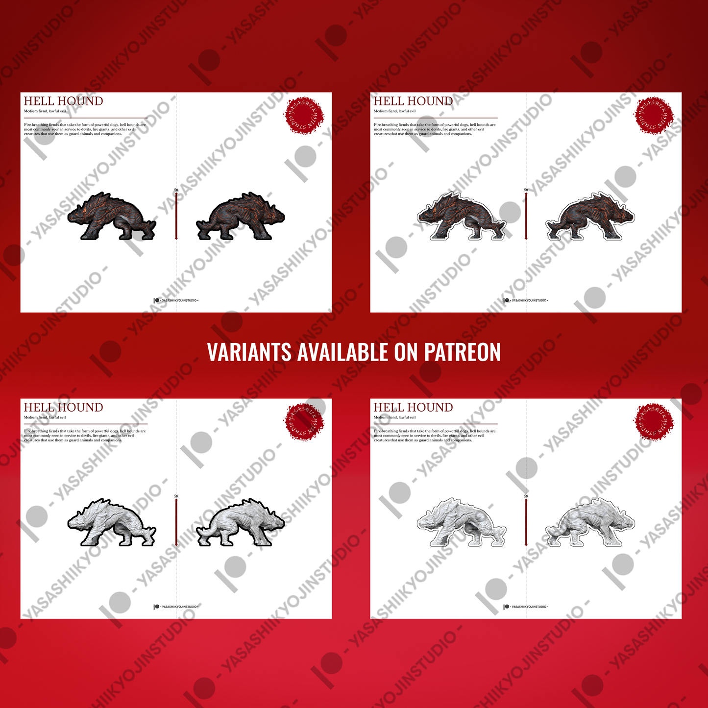Hellhound - Paper Mini Sample