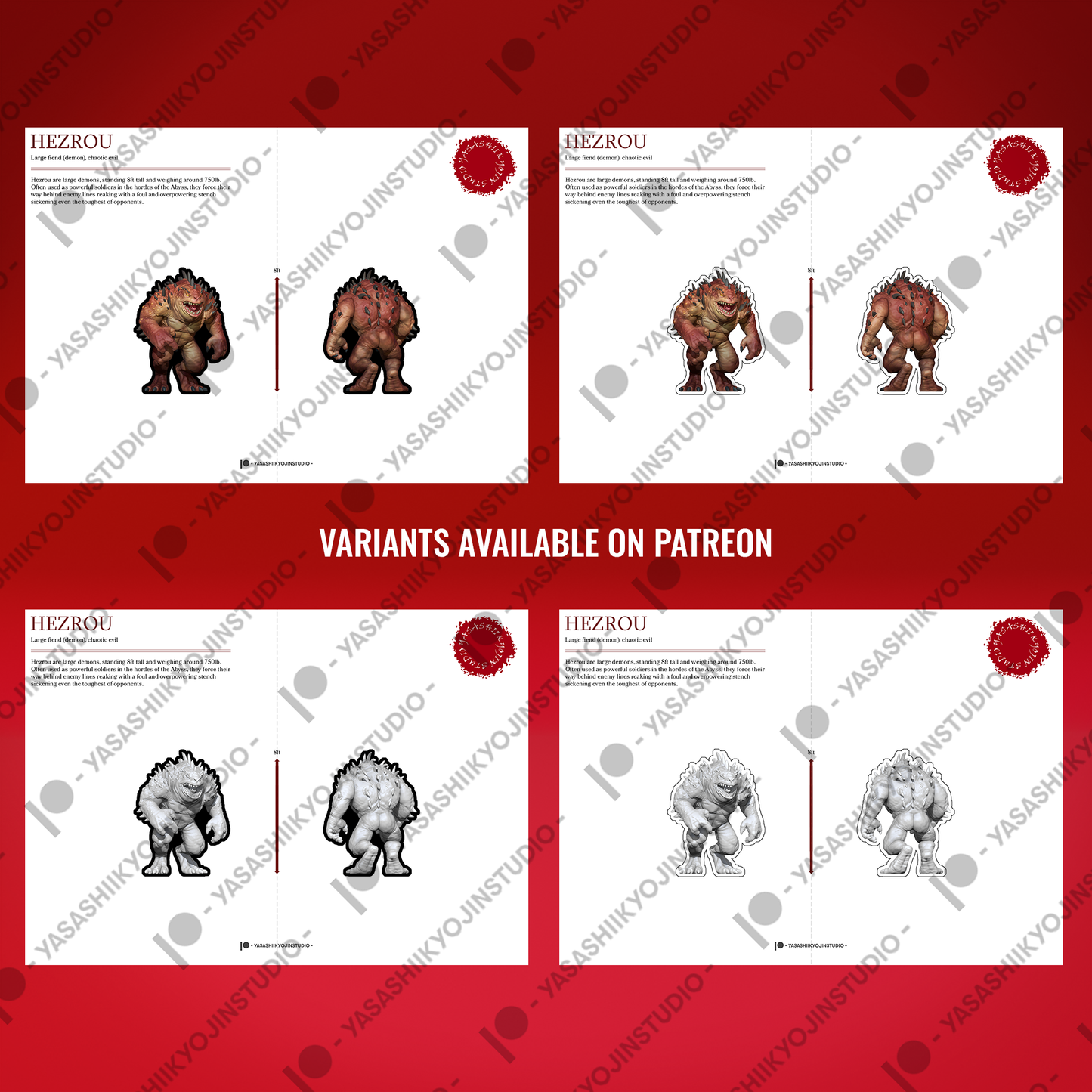 Hezrou - Paper Mini Sample