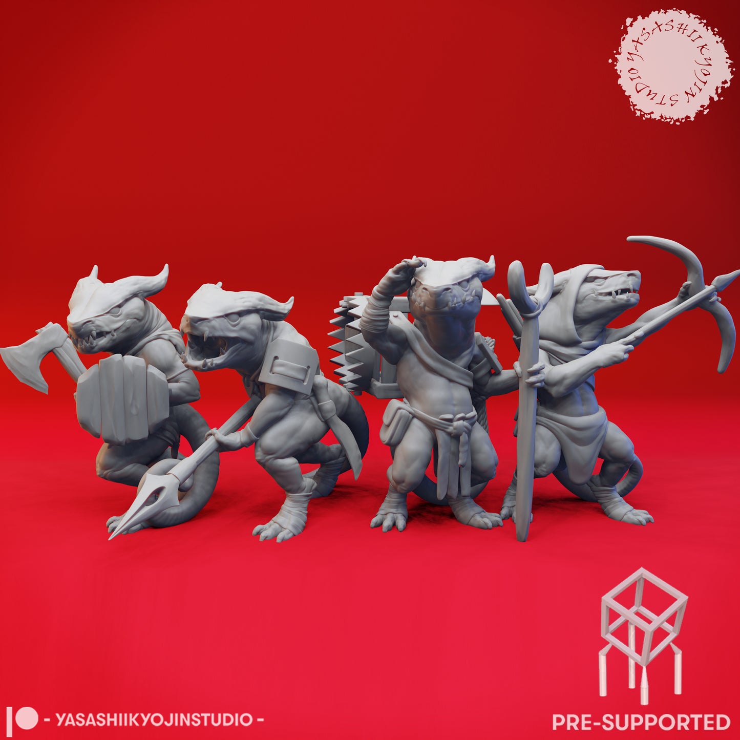 Kobold Mob - Tabletop Miniature (Pre-Supported STL)