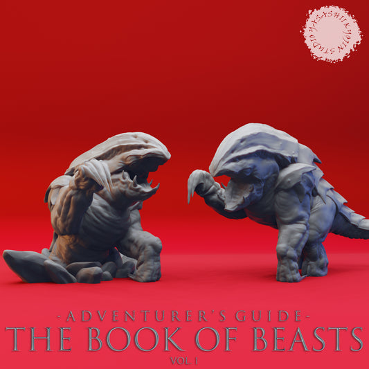 Bulette Bundle - Book of Beasts - Tabletop Miniatures (Pre-Supported STL)