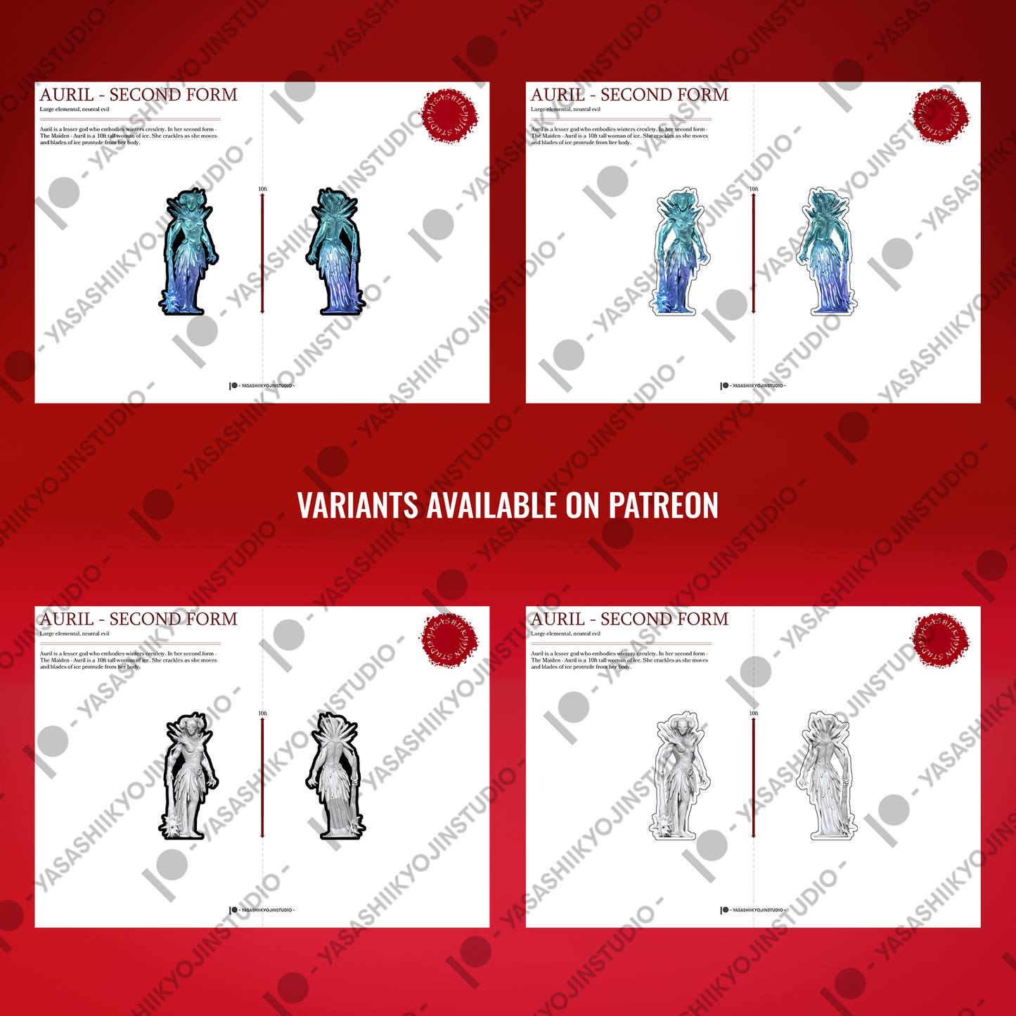 Auril - Second Form - Paper Mini Sample