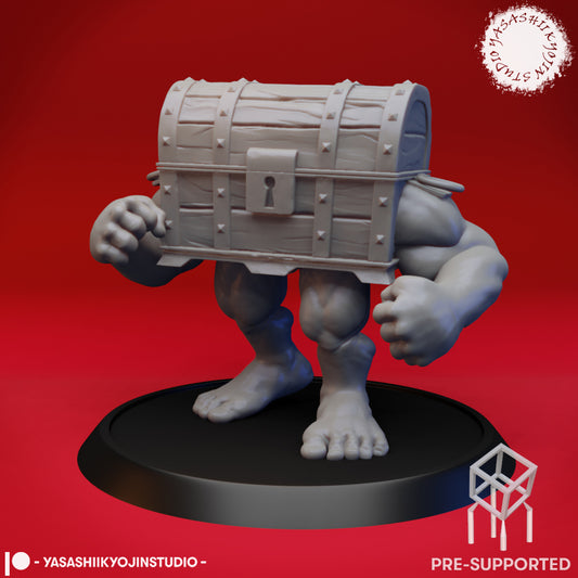 Mimic - Brawler Treasure Chest - Tabletop Miniature (Pre-Supported STL)