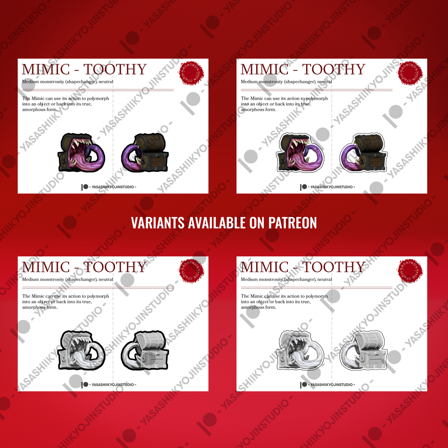 Mimic - Toothy - Paper Mini Sample