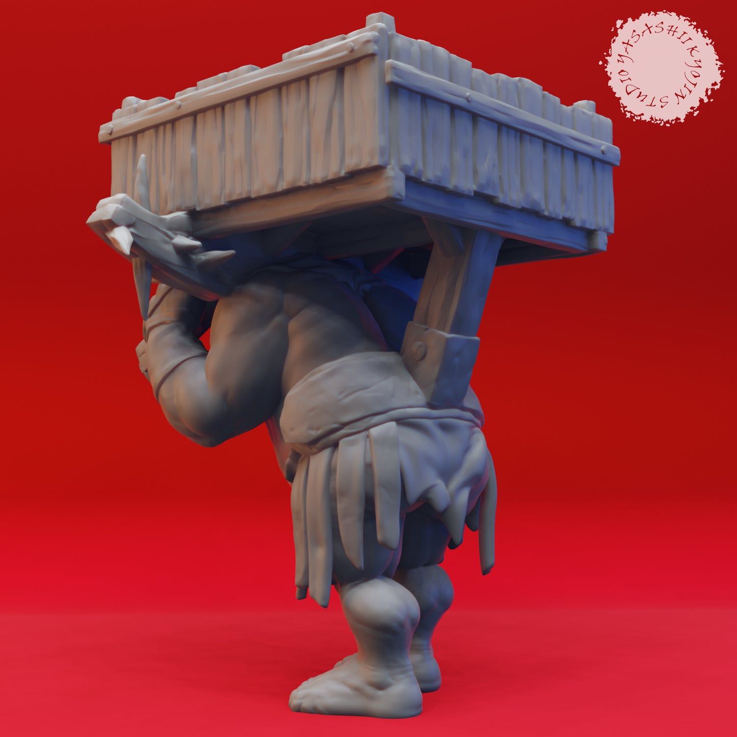 Ogre Loader - Book of Beasts - Tabletop Miniatures (Pre-Supported STL)