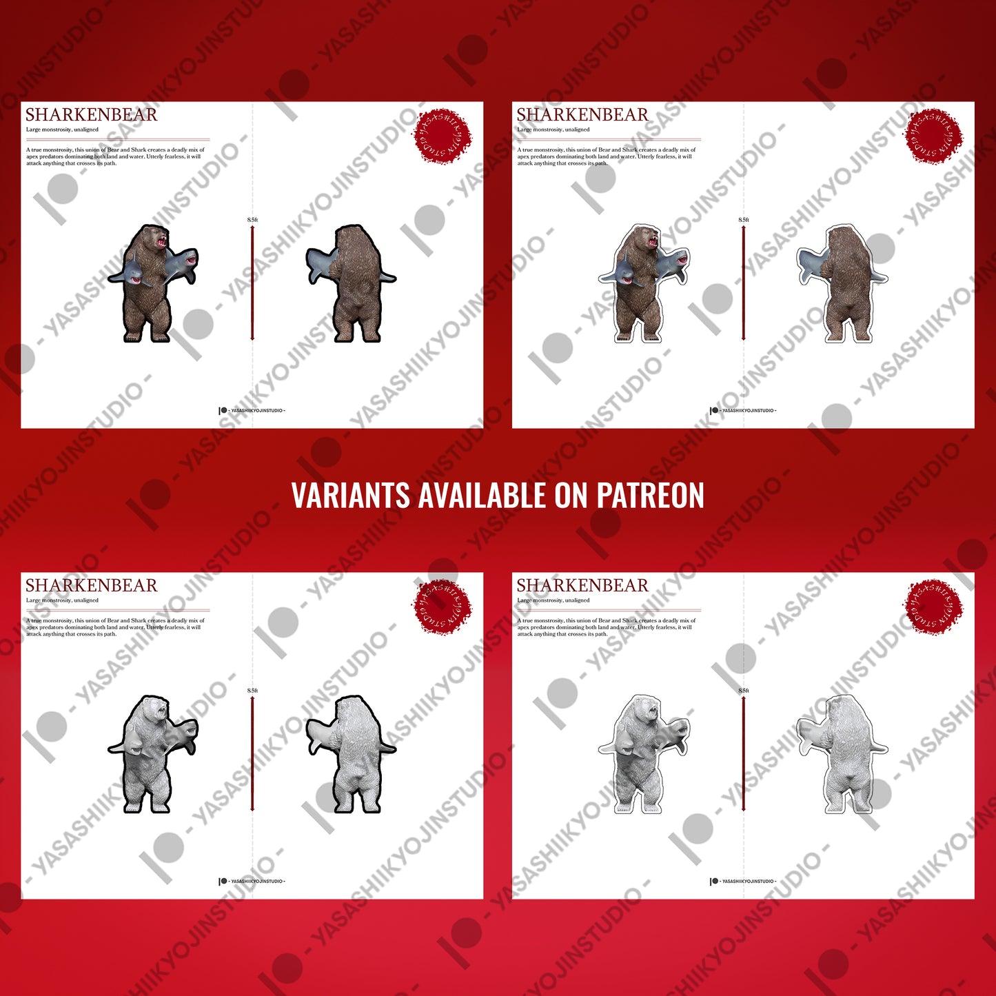 Sharkenbear - Paper Mini Sample