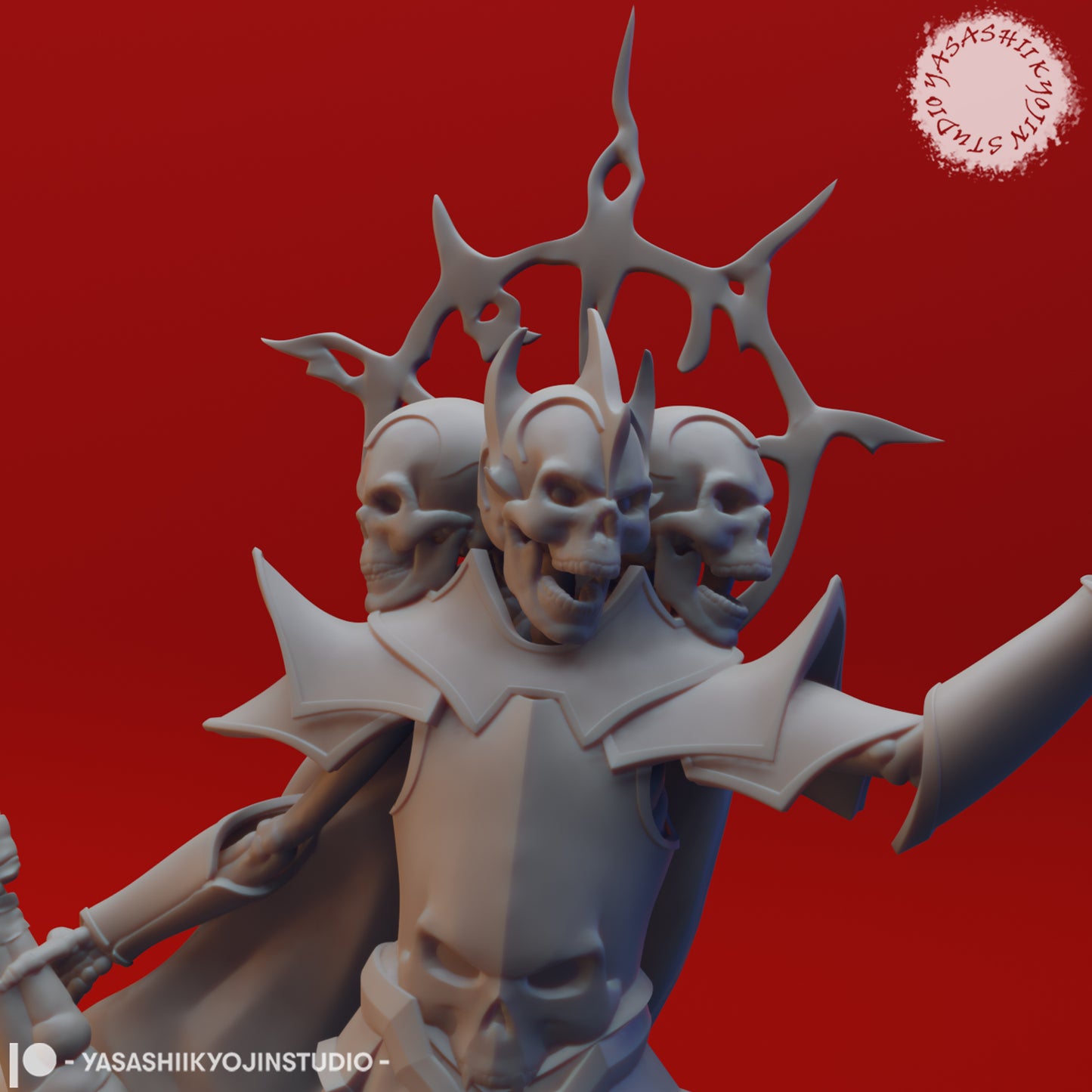 Skull Lord - Tabletop Miniature (Pre-Supported STL)