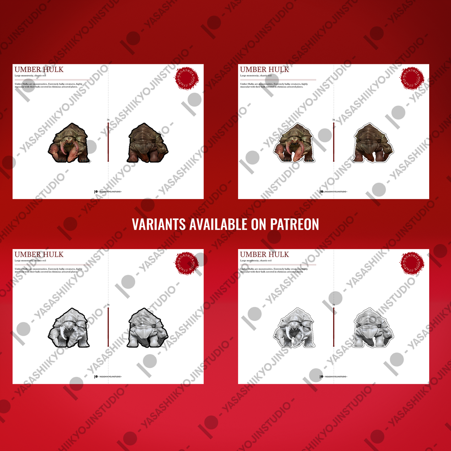 Burrowing Beast - Paper Mini Sample