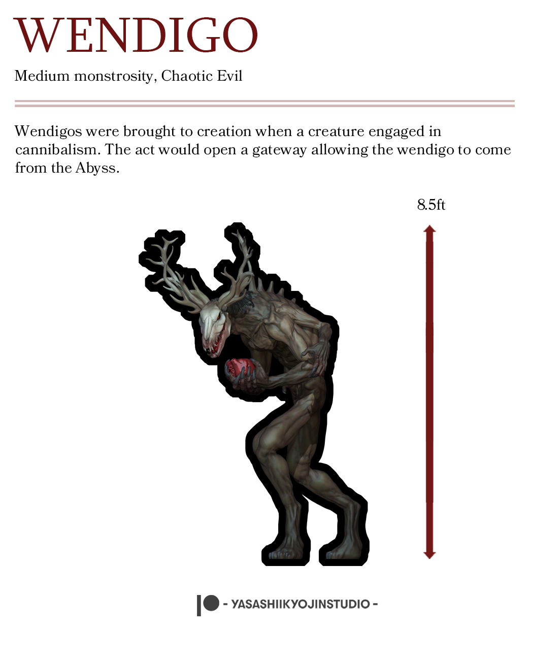 Wendigo - Paper Mini Sample