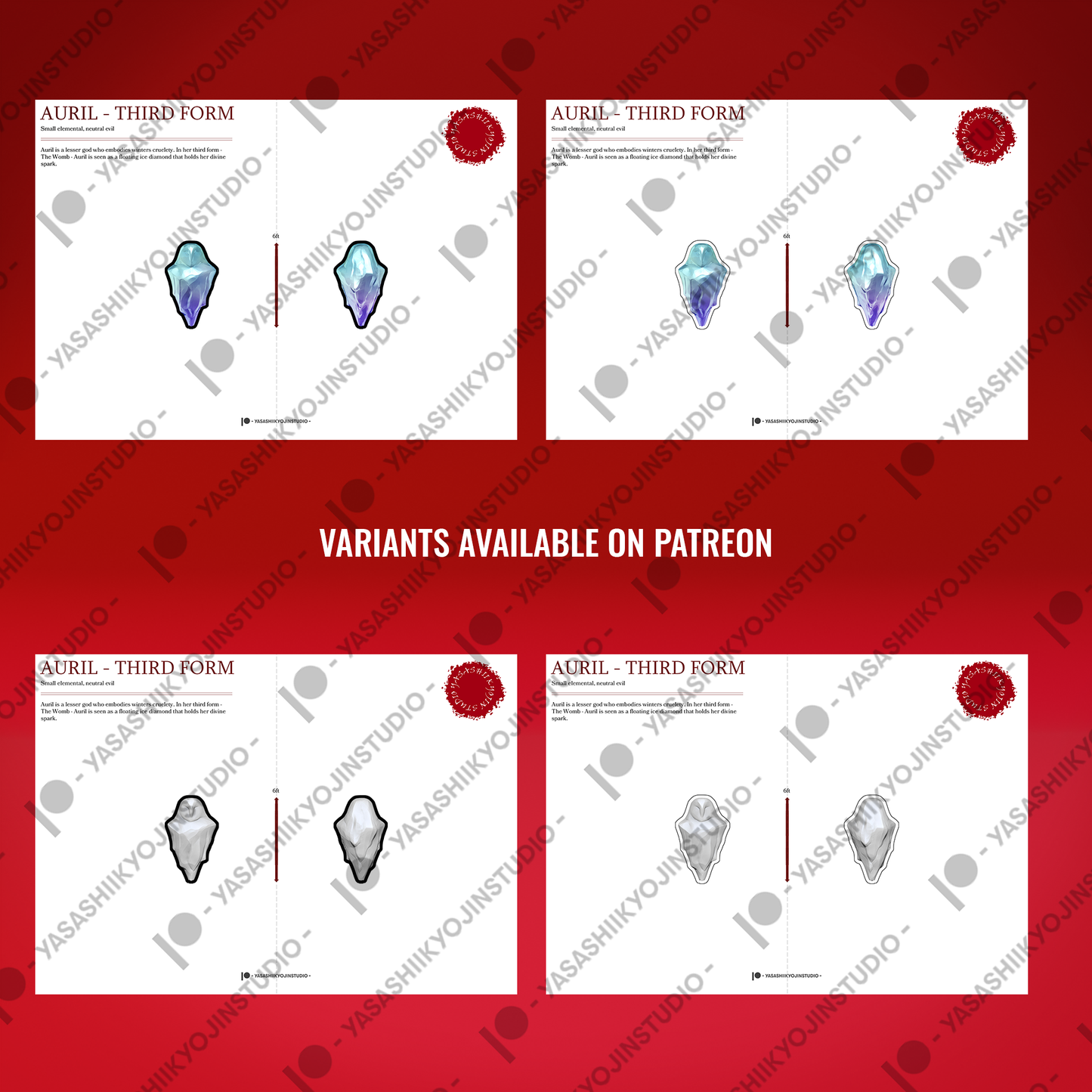 Auril - Third Form - Paper Mini Sample